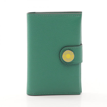 Hermes Card Case M S Vert Vertigo Jaune Naple