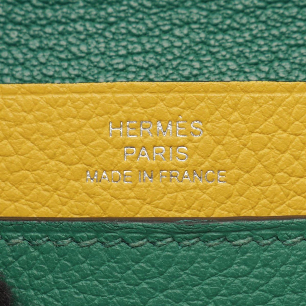 Hermes Card Case M S Vert Vertigo Jaune Naple — view 4