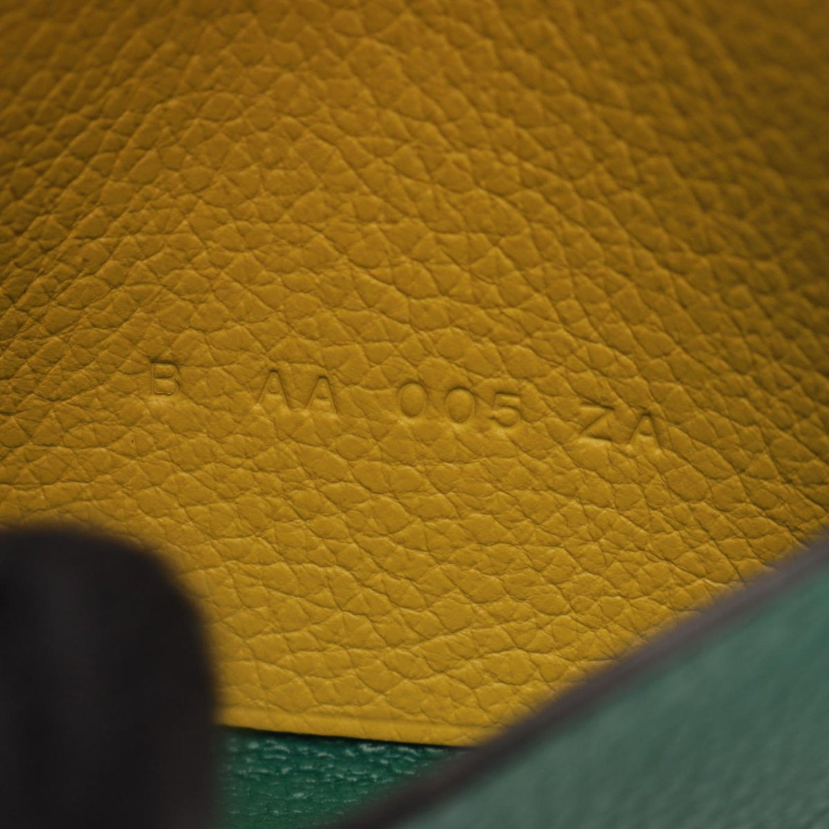 Hermes Card Case M S Vert Vertigo Jaune Naple — view 5