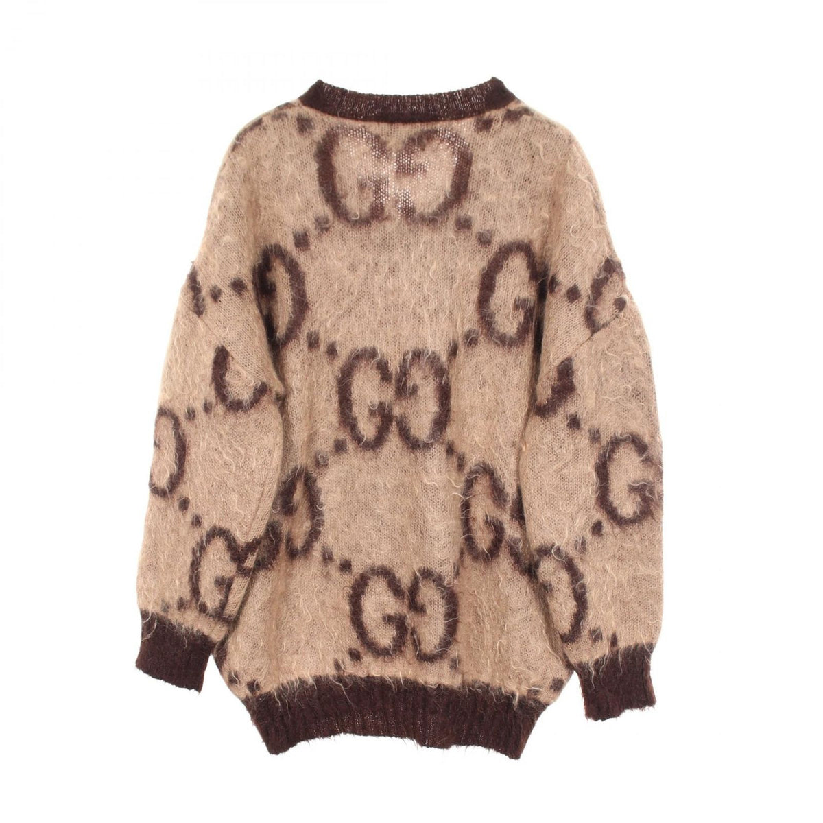 Gucci Knit GG Pattern V-neck Wool Sweater — view 2