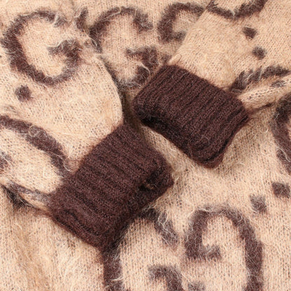 Gucci Knit GG Pattern V-neck Wool Sweater — view 6