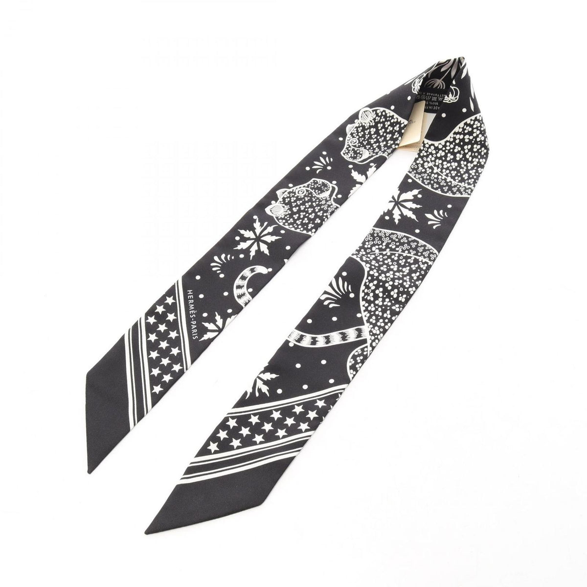 Hermes Scarf Twilly les Leopards Bandana Silk — view 2