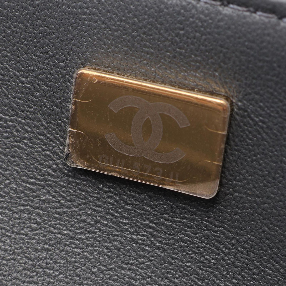 Chanel Shoulder Bag Quilted Flap 2-Way Gray Lambskin Chain — view 5