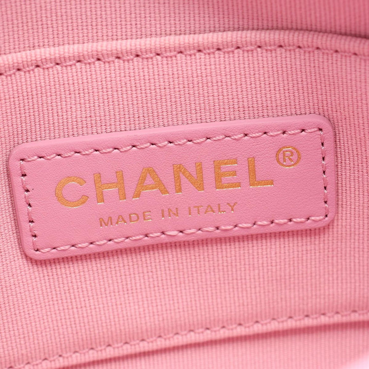 Chanel Shoulder Bag Quilted Pink Lambskin Small Flap Chain — view 4
