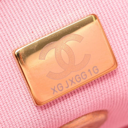 Chanel Shoulder Bag Quilted Pink Lambskin Small Flap Chain — view 5