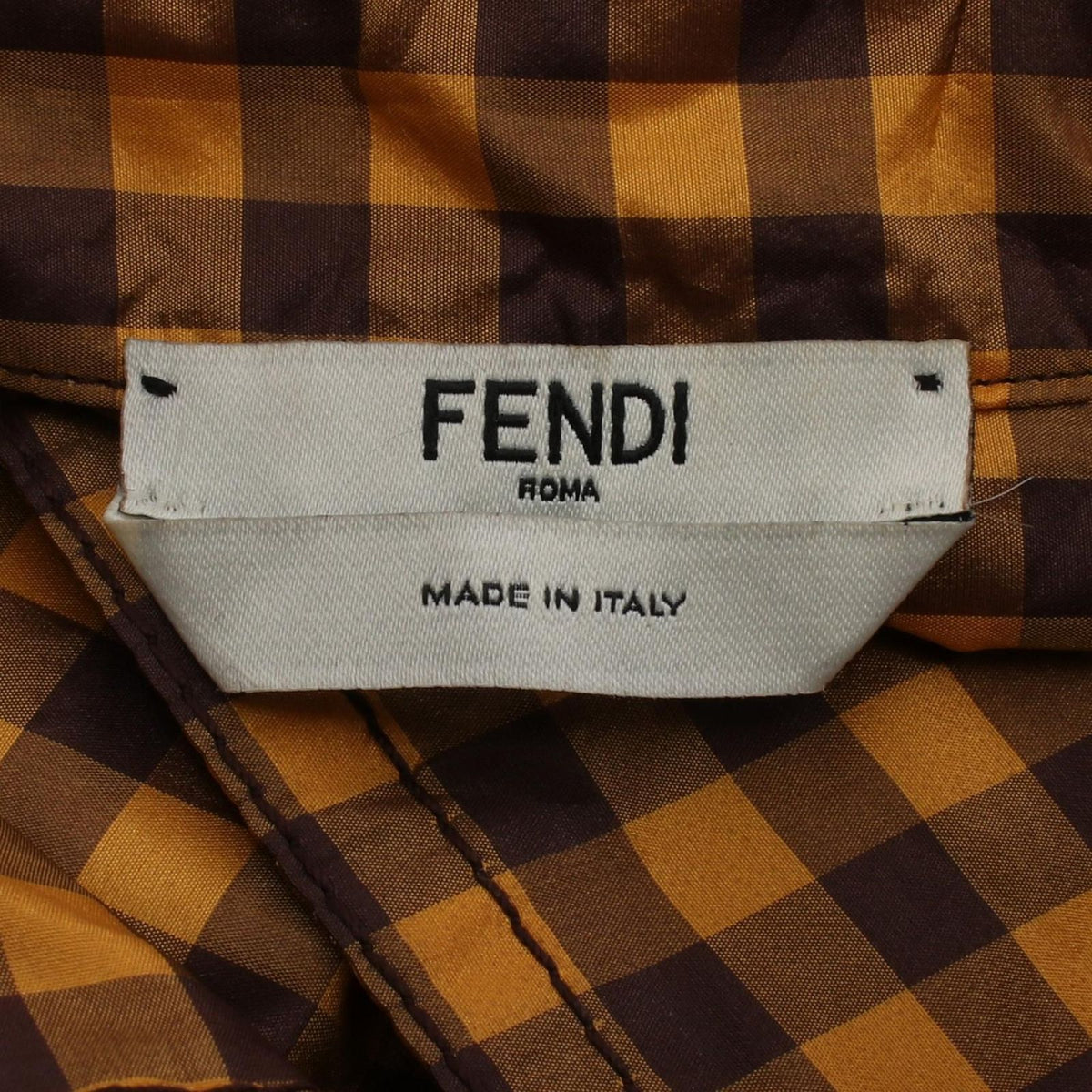 Fendi Jumpsuit Gingham Check Silk — view 3