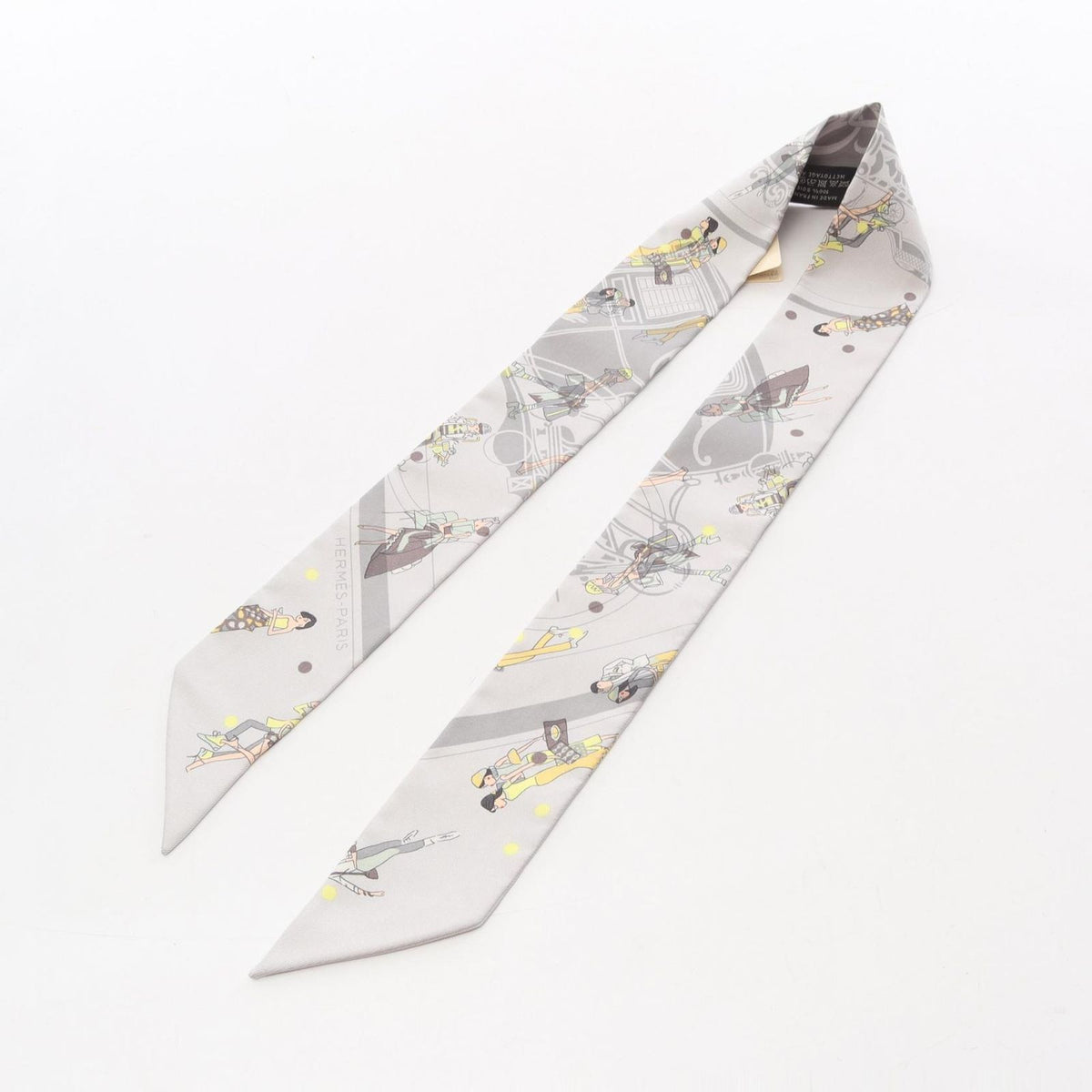 Hermes Scarf Twilly Ex-Libris les Parisienne Silk — view 2