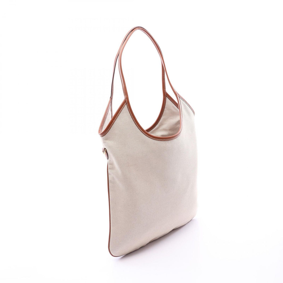 Miu Miu Tote Bag Ivy Brown Canvas Leather Ivy — view 2