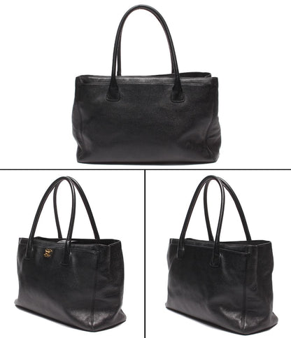 Chanel Tote Bag Gold Caviar Leather Executive — view 2