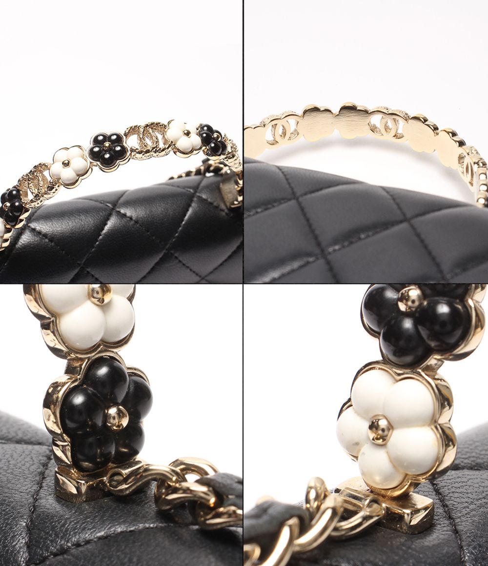 Chanel Chain Wallet Shoulder Bag Crossbody Gold Quilted Single Flap Lambskin — view 6