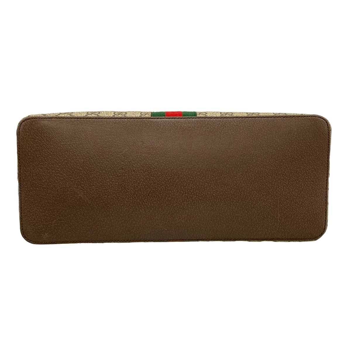 Gucci Handbag Ophidia Beige Dark Brown Leather — view 5