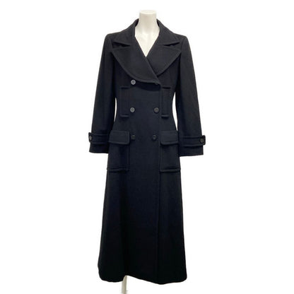 Chanel Coat M Black Cashmere