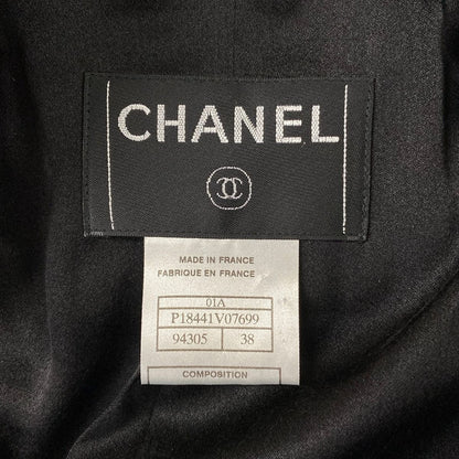 Chanel Coat M Black Cashmere — view 3