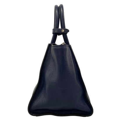 Prada Tote Bag Navy Leather — view 4