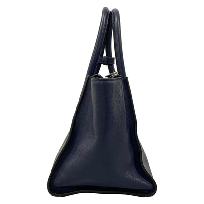 Prada Tote Bag Navy Leather — view 2