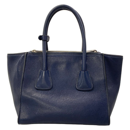 Prada Tote Bag Navy Leather — view 3