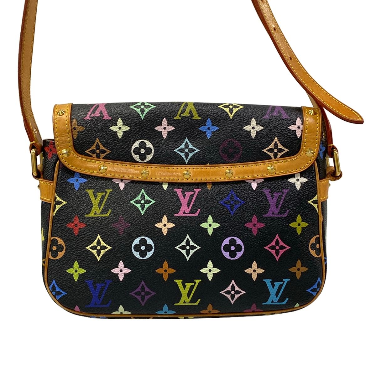 Louis Vuitton Shoulder Bag Monogram Multicolor Solonge Noir Leather — view 3