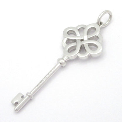Tiffany & Co Pendant Knot Key 18k White Gold Diamond — view 2