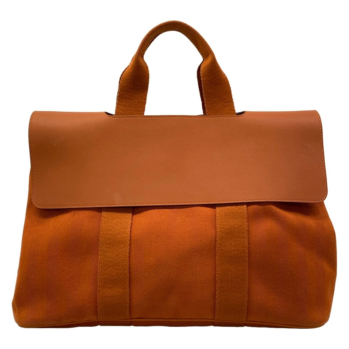 Hermes Handbag Valparaiso MM Dark Brown Leather