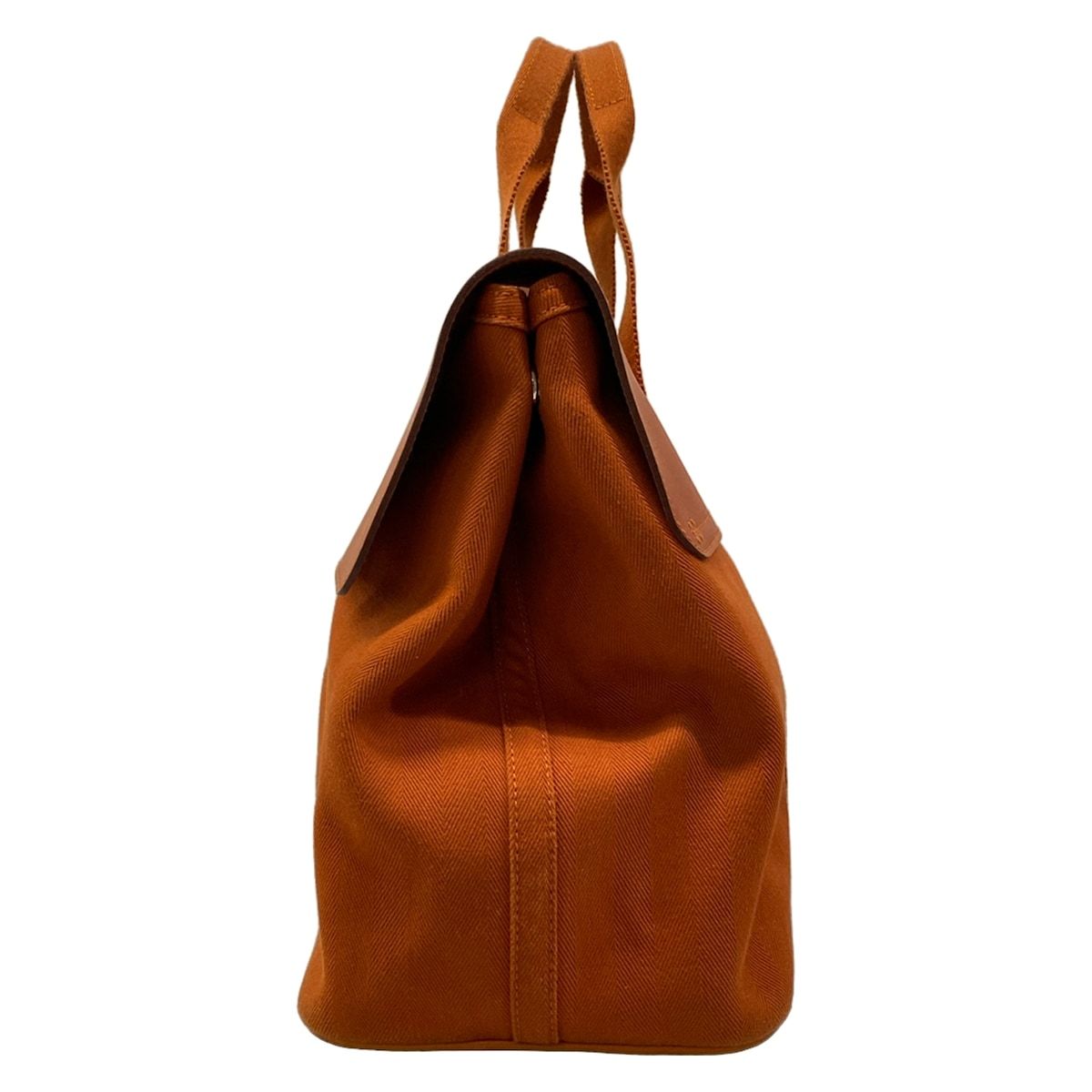 Hermes Handbag Valparaiso MM Dark Brown Leather — view 4