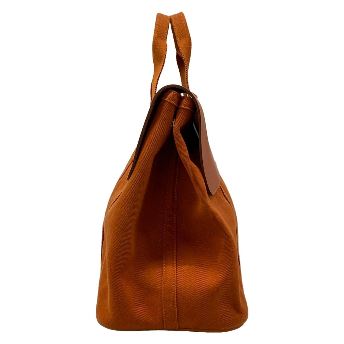 Hermes Handbag Valparaiso MM Dark Brown Leather — view 2