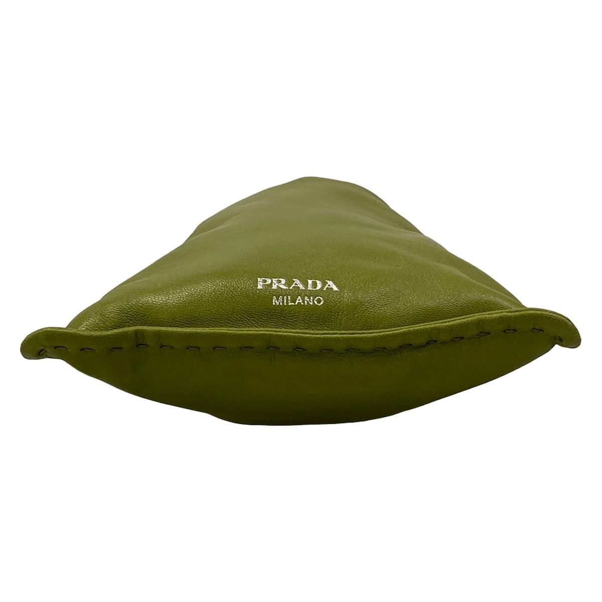 Prada Shoulder Bag Nappa Leather Smartphone Pouch Ivy Green Drawstring — view 5