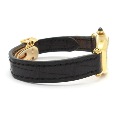 Cartier Watch Tonneau SM 18k Yellow Gold Alligator Strap Silk — view 4