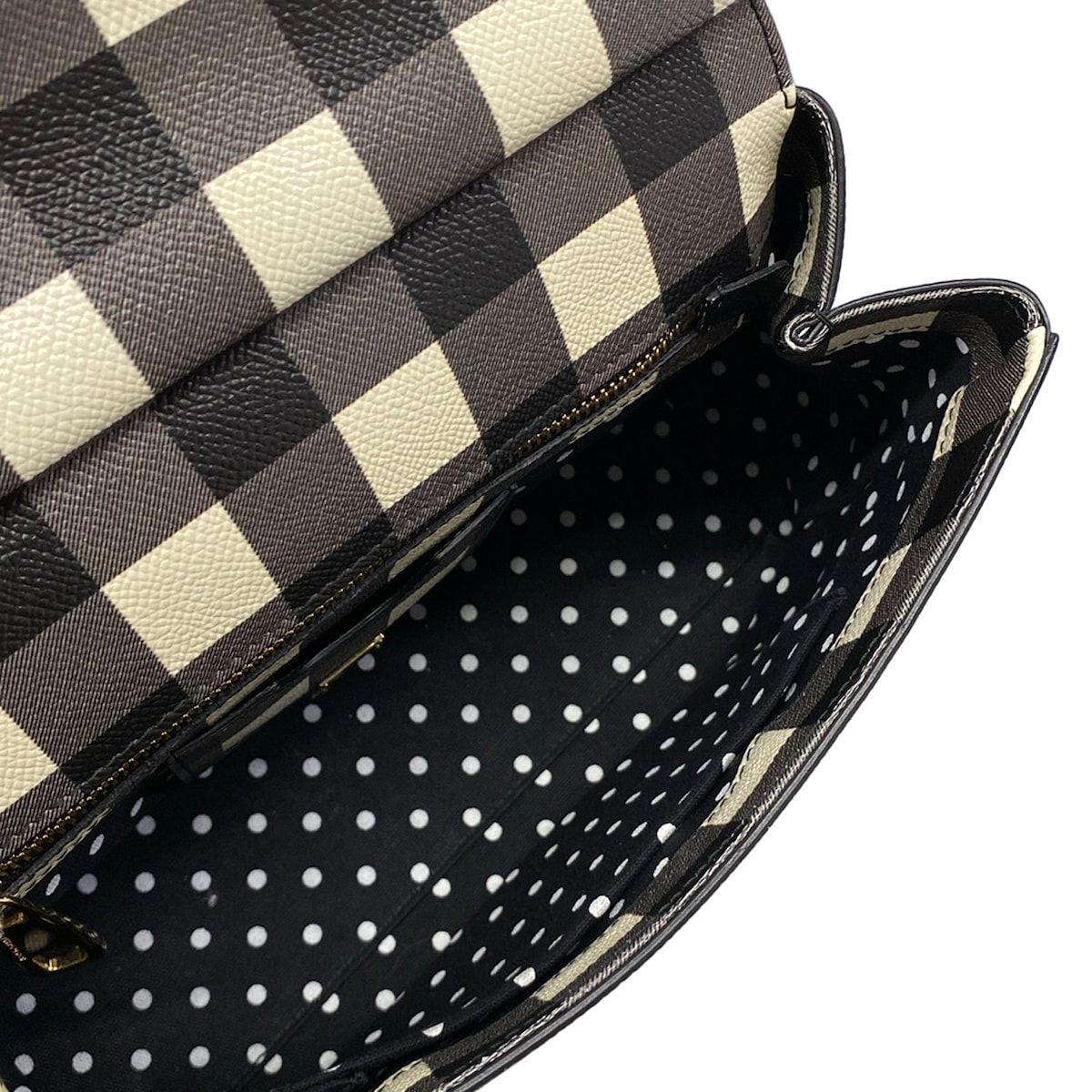 Dolce & Gabbana Handbag Sicily Black White Plaid Pattern — view 7