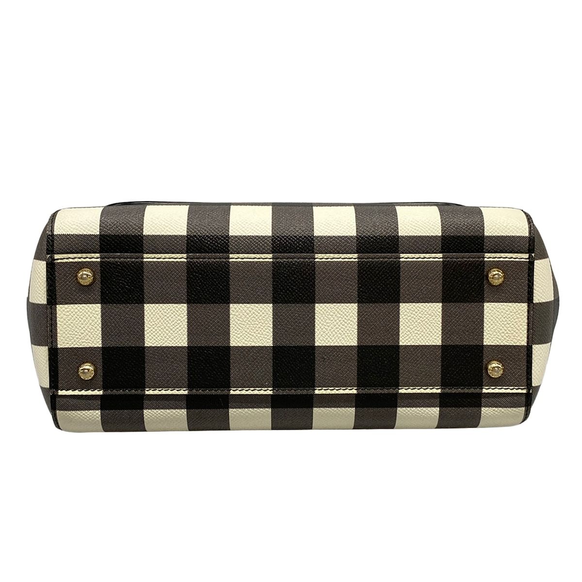 Dolce & Gabbana Handbag Sicily Black White Plaid Pattern — view 5