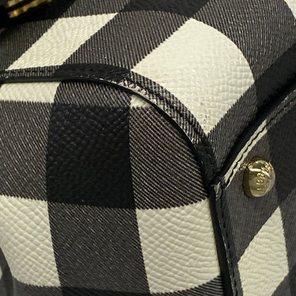 Dolce & Gabbana Handbag Sicily Black White Plaid Pattern — view 6