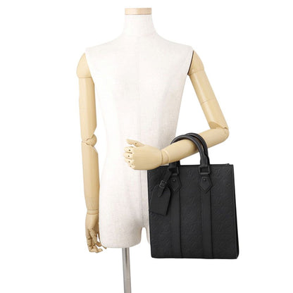 Louis Vuitton Handbag Monogram Taurillon Sac Plat Cross 2-Way Black — view 4