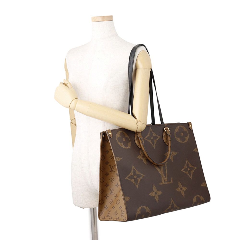 Louis Vuitton Tote Bag Monogram Reverse Giant On The Go GM 2-Way — view 5