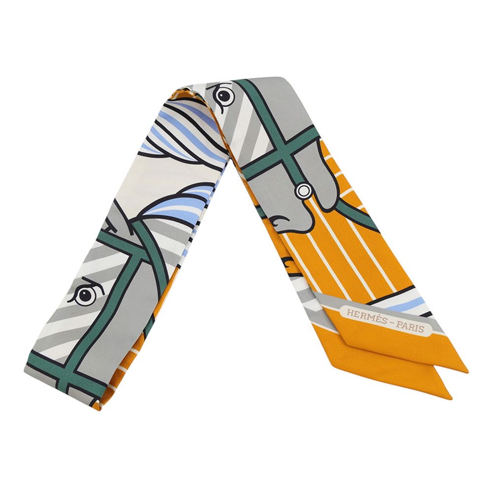 Hermes Scarf Twilly Kadriage Bayerdale Quadrige Bayadere