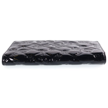 Chanel Bifold Wallet Camellia Icon Black Patent Leather — view 3