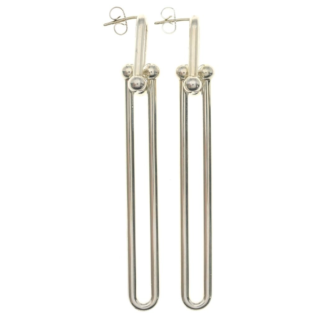 Tiffany & Co HardWear Double Long Earrings Silver — view 4