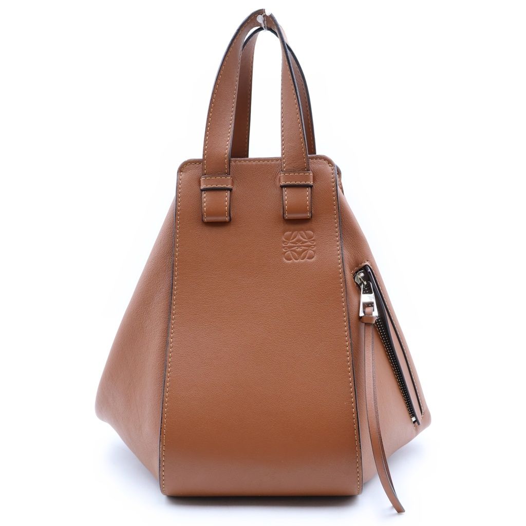 Loewe Hammock Small 2-Way Shoulder Bag Brown Leather