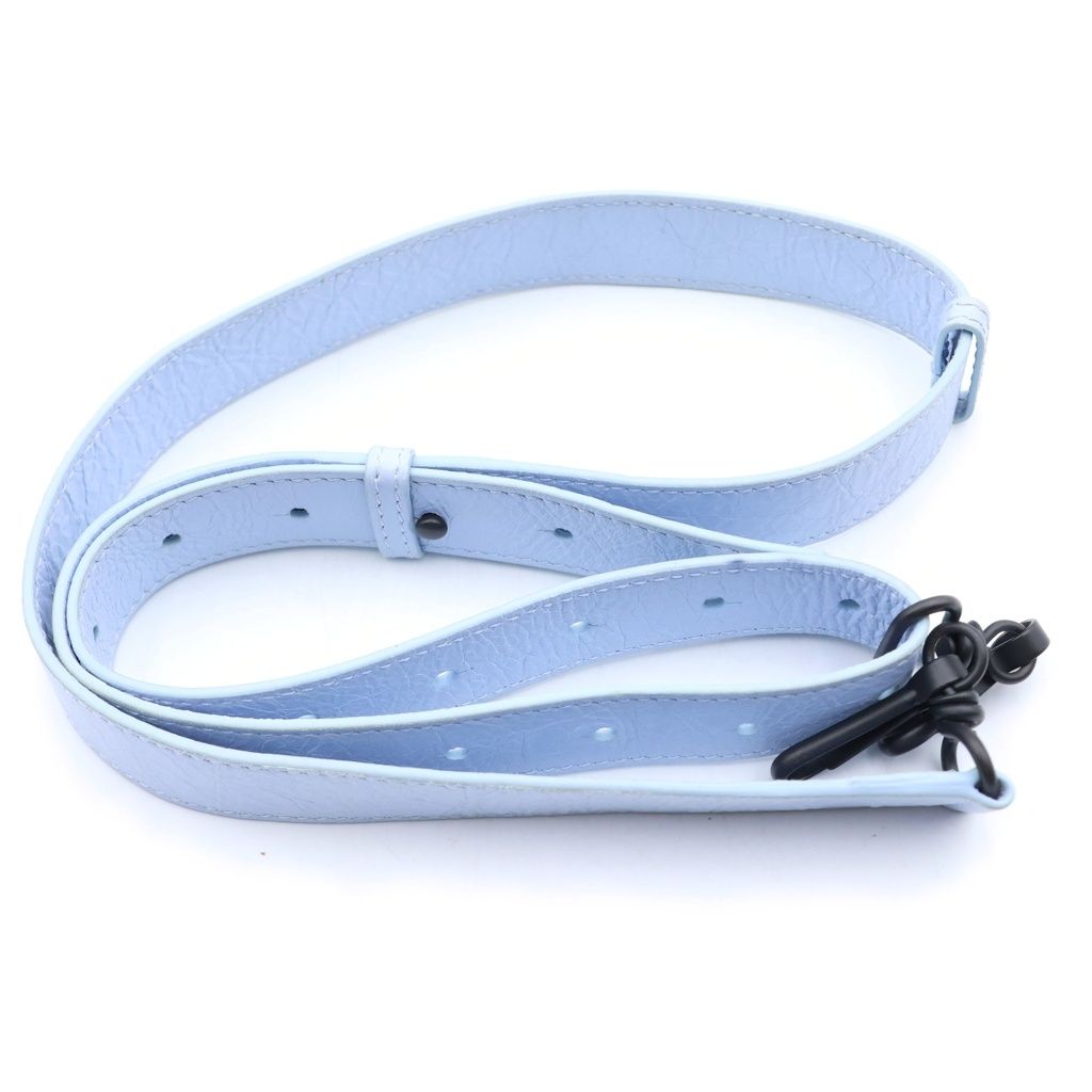 Balenciaga Le City Mini 2-Way Shoulder Bag Light Blue Leather Black — view 8