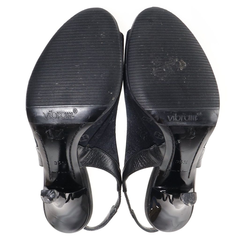 Louis Vuitton Monogram Open Toe Pumps Sandals Strap Stiletto — view 5