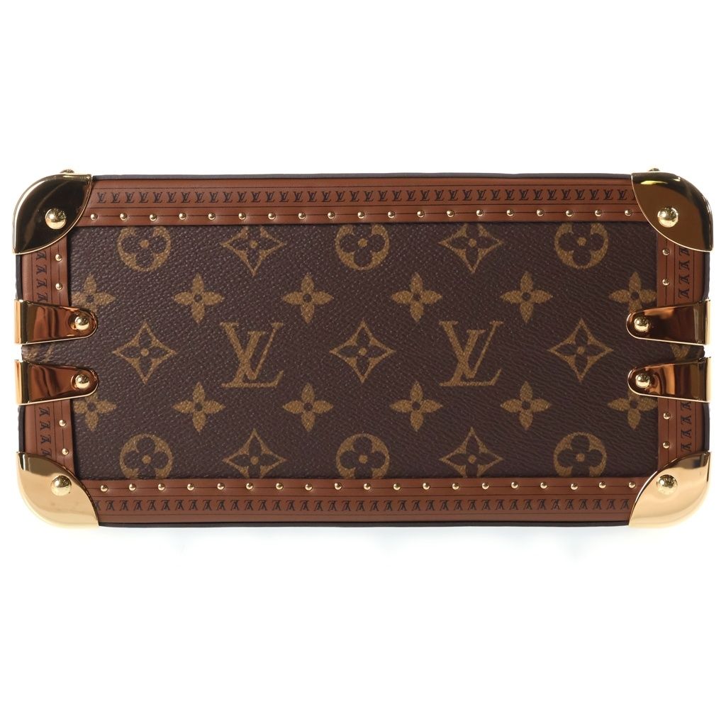 Louis Vuitton Monogram Alma Trunk Shoulder Bag Brown Leather — view 4