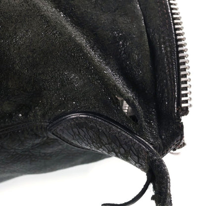 Chrome Hearts Lelo SM Leather Shoulder Bag Black with Cross Patch — view 8