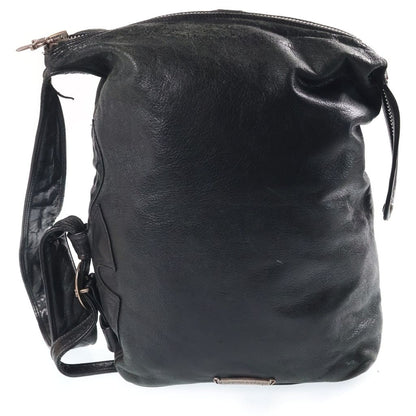 Chrome Hearts Lelo SM Leather Shoulder Bag Black with Cross Patch — view 2