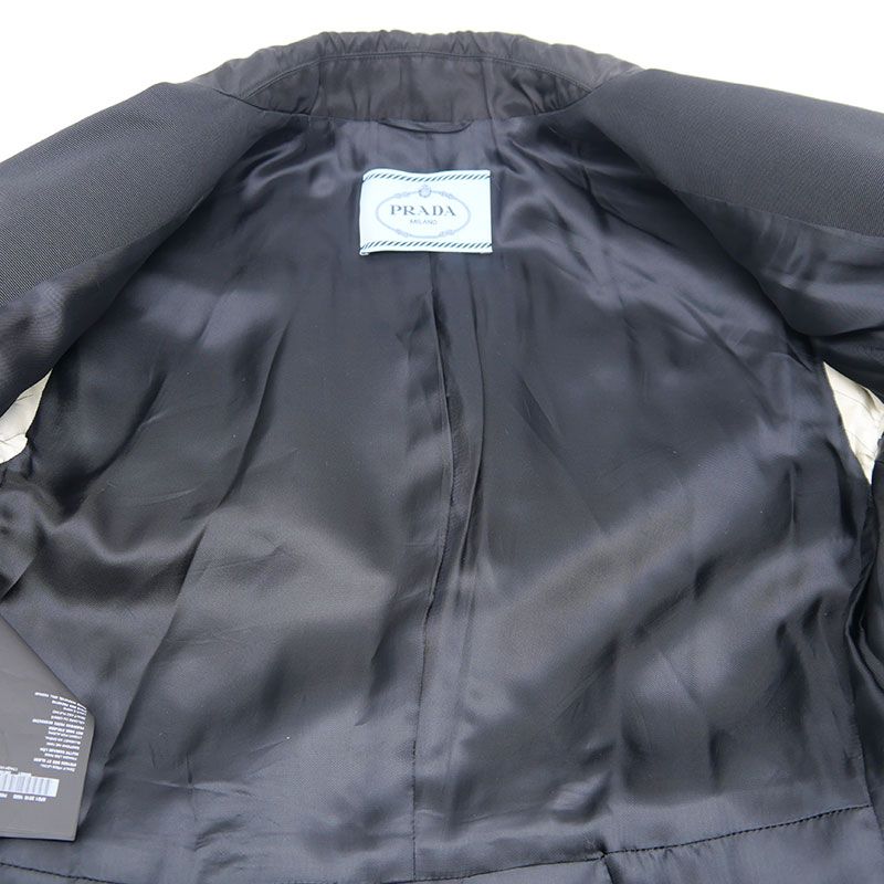Prada Nylon Trench Coat Black 44 — view 4
