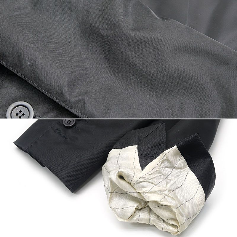 Prada Nylon Trench Coat Black 44 — view 7