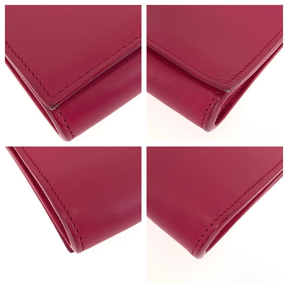 Saint Laurent Classic Y-line Satchel Small 2-Way Pink Leather Chain Shoulder Bag — view 3