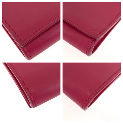 Saint Laurent Classic Y-line Satchel Small 2-Way Pink Leather Chain Shoulder Bag — view 3