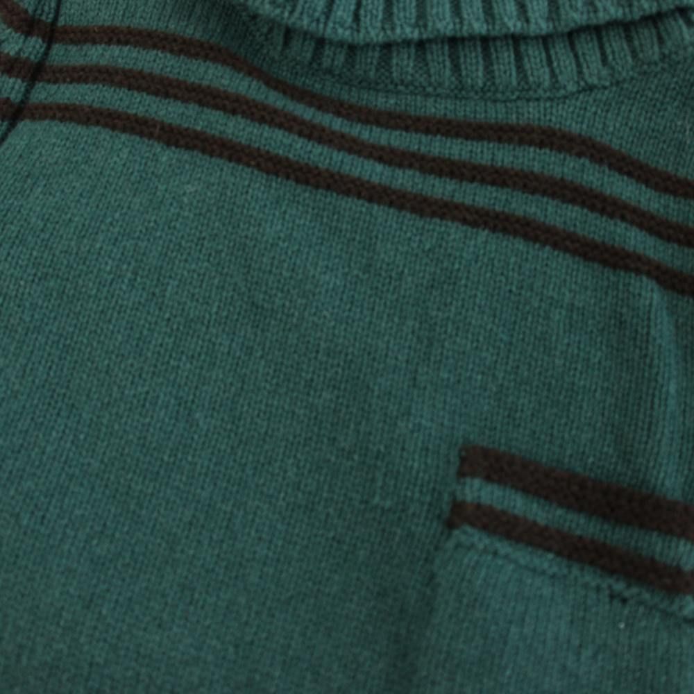 Gucci Knit Sweater Short Sleeve Wool Line Green XS — view 7