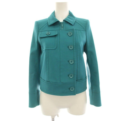 Gucci Jacket Zip Up Turquoise Blue 38