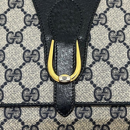 Gucci Clutch Vintage GG Supreme Leather Navy — view 8