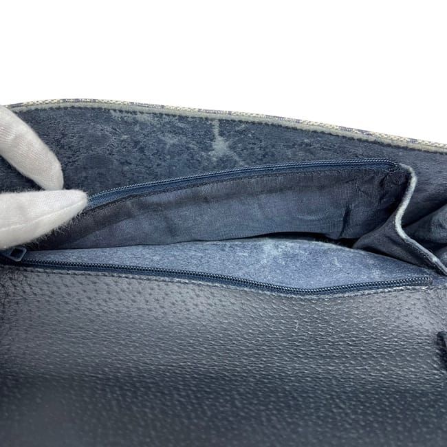 Gucci Clutch Vintage GG Supreme Leather Navy — view 4