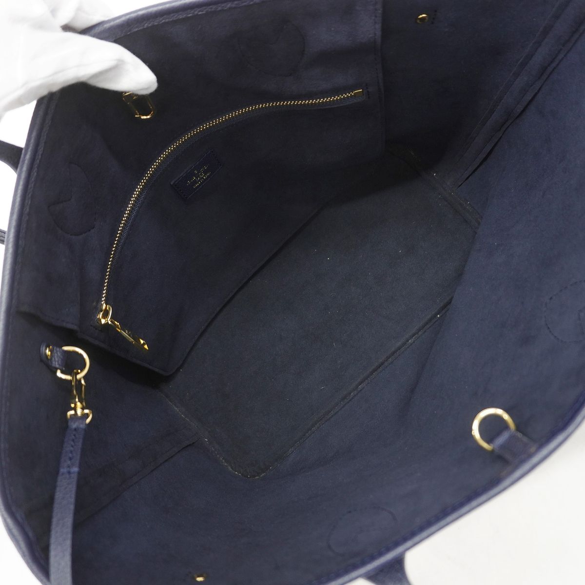 Louis Vuitton Tote Bag Monogram Empreinte Neverfull MM Navy — view 4